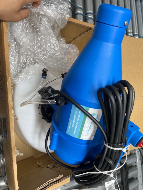 Photo 1 of 4.5L (1.2 Gallon) Electric ULV Portable Fogger Sprayer Machine Atomizer Mist Cold Fogger Machine Spraying Distance 30ft for Home,Hotel,Church,School,Yard