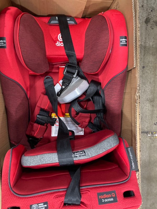 Photo 3 of Diono® radian® 3QXT Ultimate 3 Across All-in-One Convertible Car Seat in Red