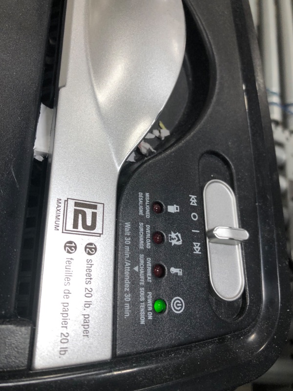 Photo 1 of Amazon Basics 12-Sheet Cross-Cut Paper and Credit Card Home Office Shredder