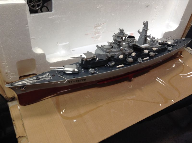 Photo 13 of German Bismarck Military Battleship 1/360 RC 28" Warship R/C Cruiser
