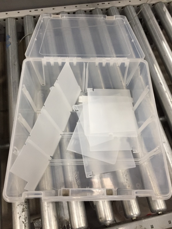 Photo 1 of ArtBin 6993SP Super Satchel Double Deep with Papercrafting Accessory Tray, Clear, 1 Satchel & 1 Tray
