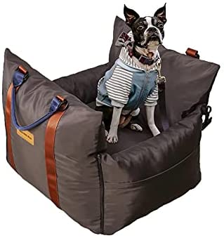 Photo 1 of 'Oli'Oli Pet Premium Dog Car Booster Seat & Pet Bed, Pet Booster Seat w/ Safety Belt for One Small or Medium Dog Under 30lbs, Durable Oxford...
