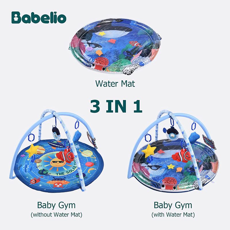 Photo 1 of Babelio Baby Gym Mat & Tummy Time Water Mat 2 in 1,