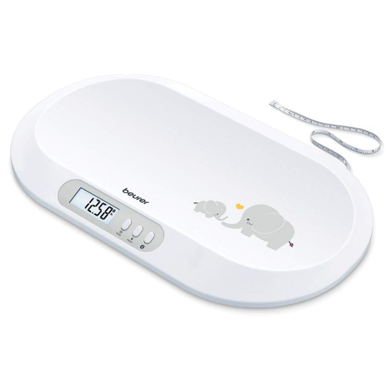 Photo 1 of 
Roll over image to zoom in
Beurer BY90 Baby Scale, Pet Scale, Digital, with Measuring Tape, tracking weight with App | For: Infant, Newborn, Toddler /Puppy, Cat - Animals | LCD Display, weighs Lbs/Kg/Oz Highly accurate