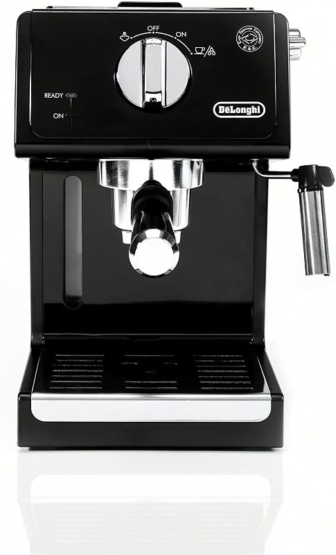 Photo 1 of De'Longhi ECP3120 15 Bar Espresso Machine with Advanced Cappuccino System, 9.6 x 7.2 x 11.9 inches, Black/Stainless Steel