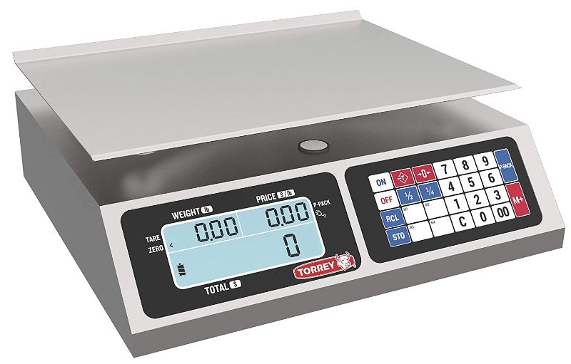 Photo 1 of TORREY LPC40L Electronic Price Computing Scale, Rechargeable Battery, Stainless Steel Construction, 100 Memories, 8 Direct Access Keys , 40 lb