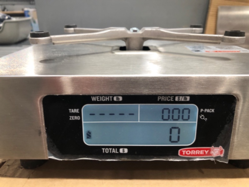 Photo 4 of TORREY LPC40L Electronic Price Computing Scale, Rechargeable Battery, Stainless Steel Construction, 100 Memories, 8 Direct Access Keys , 40 lb