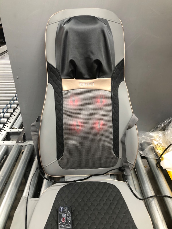 Photo 2 of HoMedics Shiatsu Elite II Massage Cushion with Soothing Heat 2 Back Massage Styles, 3 Massage Zones, Spot Massage, Controller and Chair Straps