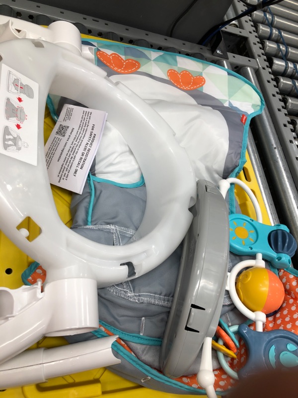 Photo 1 of Fisher-Price Sit-Me-Up Floor Seat with Tray, Penguin-Themed Portable Infant Chair with Snack Tray and Toys