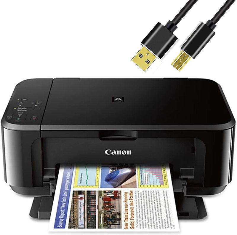 Photo 1 of Canon Wireless Photo Printer All-in-one Color Inkjet Printer Print, Copy, Scan and Mobile Device and Tablet Printing with 6 ft NeeGo Printer Cable