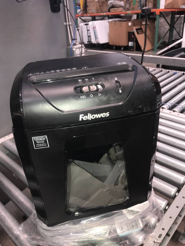 Photo 2 of *PARTS ONLY* Fellowes 4014401 Powershred 12C15 12-Sheet Cross-Cut Paper Shredder
