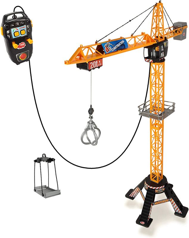 Photo 1 of DICKIE TOYS Mighty Construction Crane with Remote Control, Trolley, for Ages 3 and up
