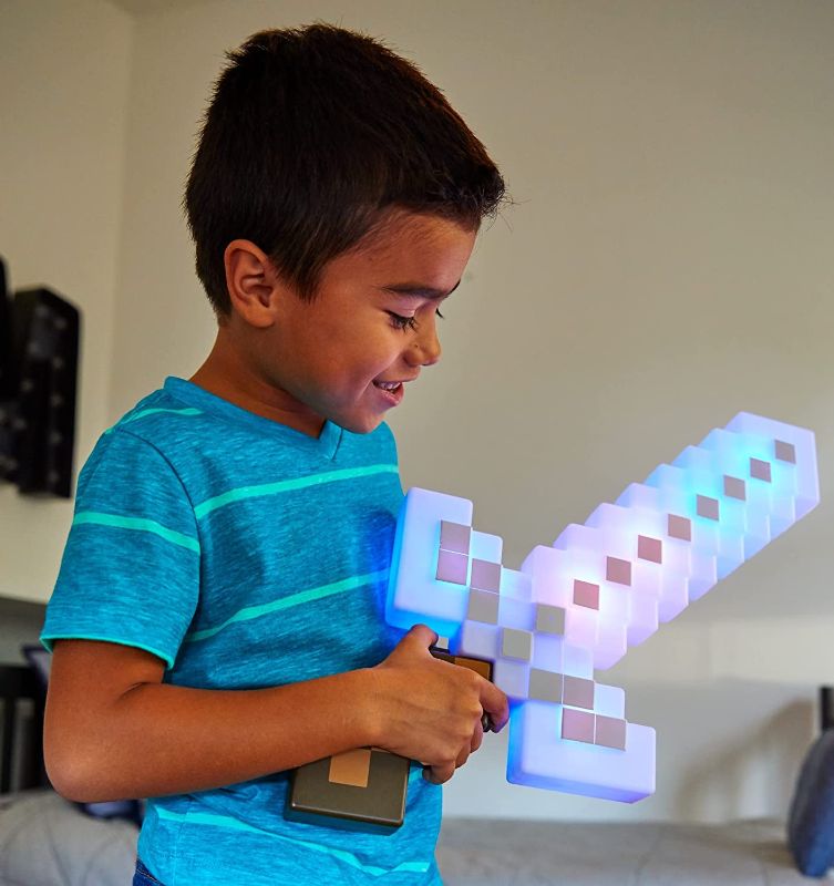 Photo 1 of Minecraft Light-Up Adventure Sword [Amazon Exclusive]