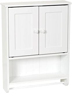 Photo 1 of Zenna Home 19.19 in. W x 25.63 in. H Bathroom Storage Wall Cabinet in White