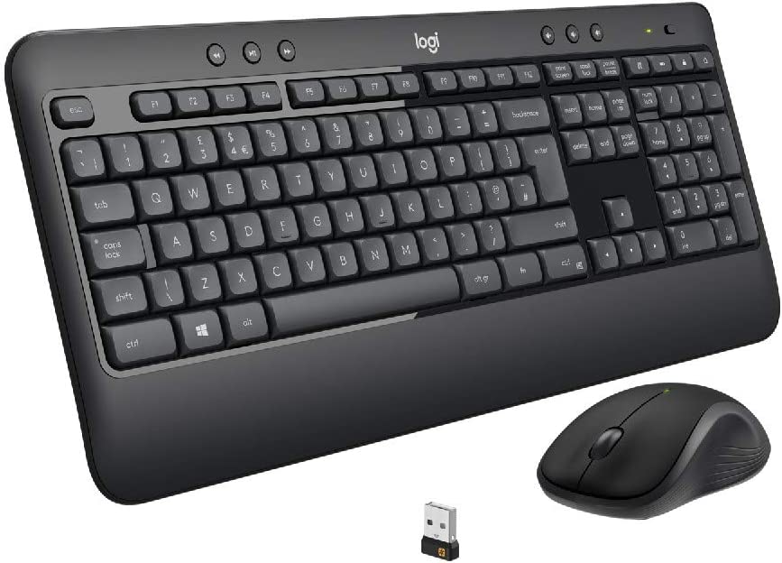 Photo 1 of Logitech MK540 Advanced - Keyboard and mouse set - wireless - 2.4 GHz - UK English QWERTY
