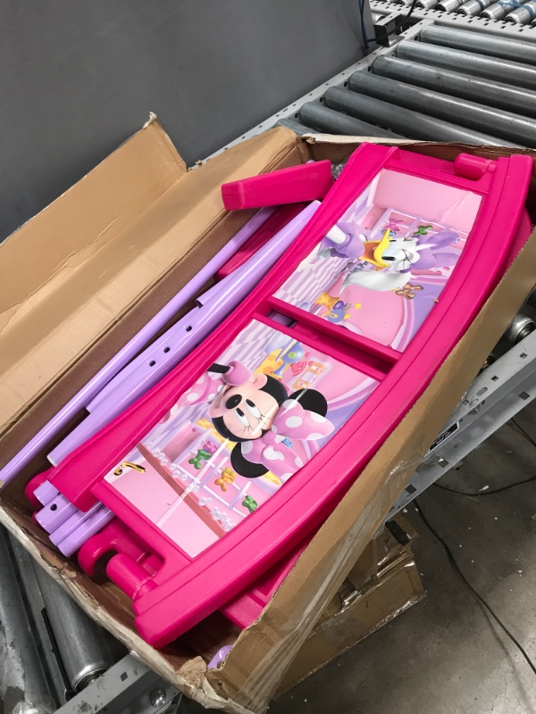 Photo 2 of Delta Children Plastic Toddler Bed, Disney Minnie Mouse
