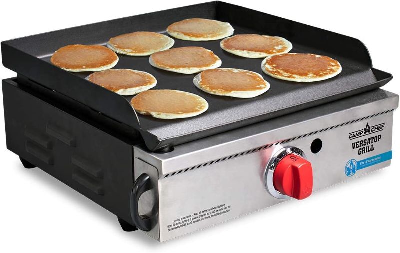 Photo 1 of Camp Chef Versatop Portable Flat Top Grill 250 and Griddle (FTG250) - Compatible 14" Accessories
