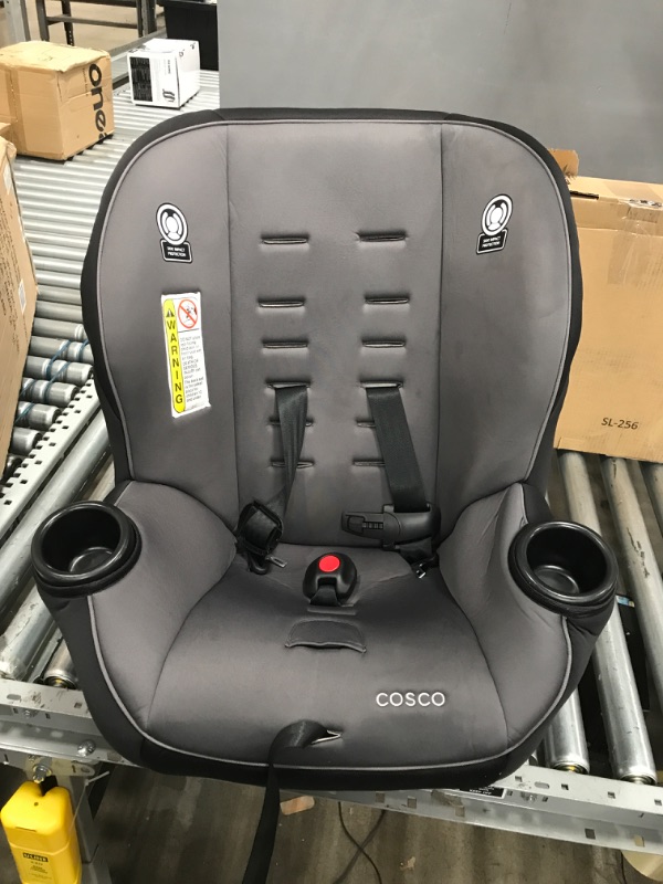 Photo 2 of Cosco Onlook 2-in-1 Convertible Car Seat, Rear-Facing 5-40 pounds and Forward-Facing 22-40 pounds and up to 43 inches, Black Arrows
