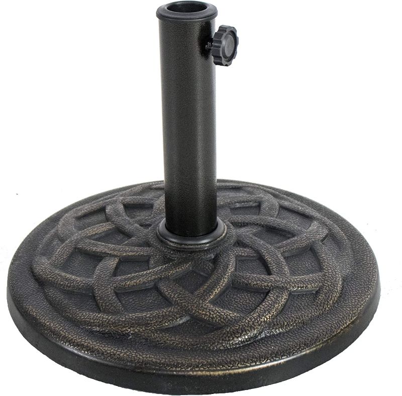 Photo 1 of BACKYARD EXPRESSIONS PATIO · HOME · GARDEN 911554 21 Pound Umbrella Base, Bronze
