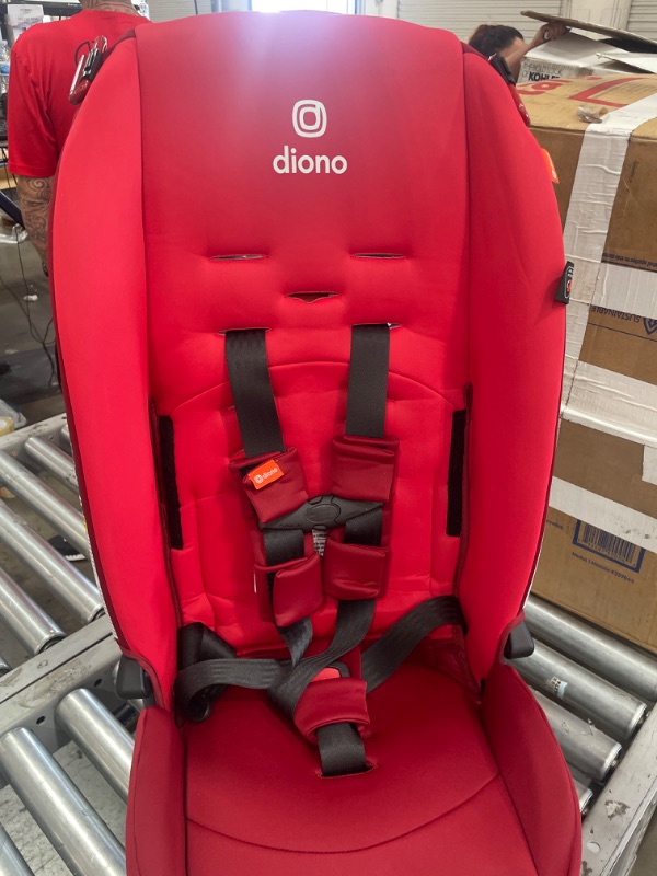 Photo 2 of Diono Radian 3R, 3-in-1 Convertible Car Seat, Rear Facing & Forward Facing, 10 Years 1 Car Seat, Slim Fit 3 Across, Red Cherry
