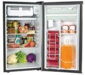 Photo 1 of IGLOO 3.2 Cu. Ft. Beverage Dispensing Top Freezer Refrigerator in Stainless Steel, Silver
