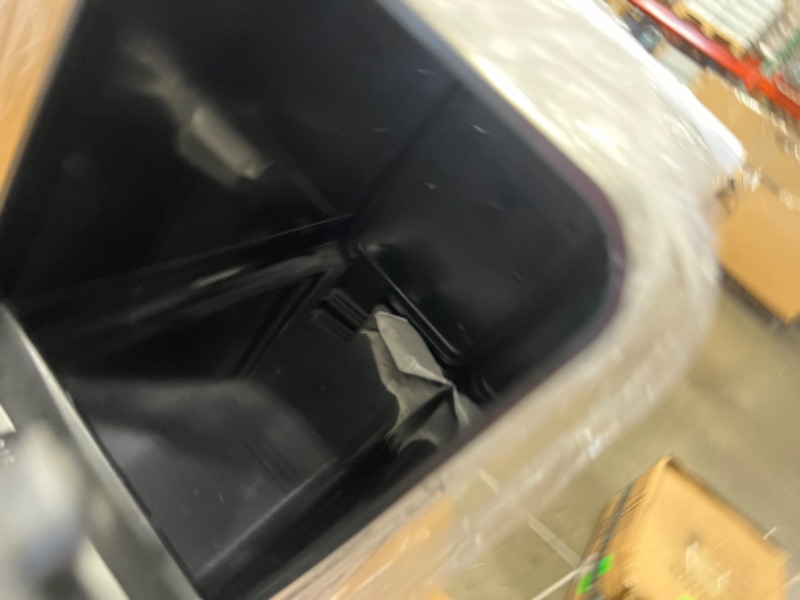 Photo 1 of iTouchless 13 Gallon Wings-Open Sensor Trash Can with AbsorbX Odor Filter and Pet-Proof Lid, Stainless Steel, Automatic Touchless Garbage Prevents Dogs & Cats Getting in kitchen-waste-bins
