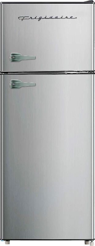 Photo 1 of ***NOT FUNCTIONAL PATS ONLY!! Frigidaire EFR751, 2 Door Apartment Size Refrigerator with Freezer, 7.2 cu ft, Platinum Series, Stainless Steel, 7.5
