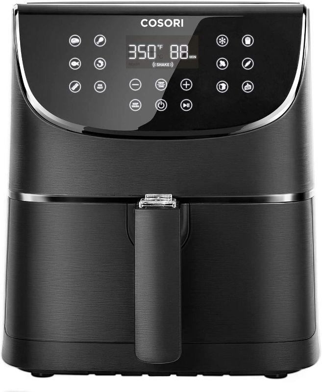 Photo 1 of COSORI 5.8-Qt Air Fryer Oven Combo CP158-AF, Max Xl Large Air Fryer with 100 Recipes, 11 One-Touch Digital Presets, Nonstick & Dishwasher-Safe Square Basket, Black
