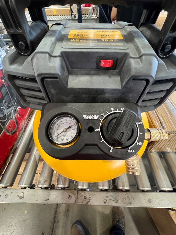 Photo 4 of DEWALT Pancake Air Compressor, 6 Gallon, 165 PSI (DWFP55126)
