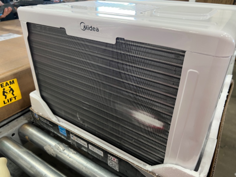 Photo 7 of Midea 8,000 BTU U-Shaped Smart Inverter Window Air Conditioner–Cools up to 350 Sq. Ft., Ultra Quiet with Open Window Flexibility, Works with Alexa/Google Assistant, 35% Energy Savings, Remote Control
