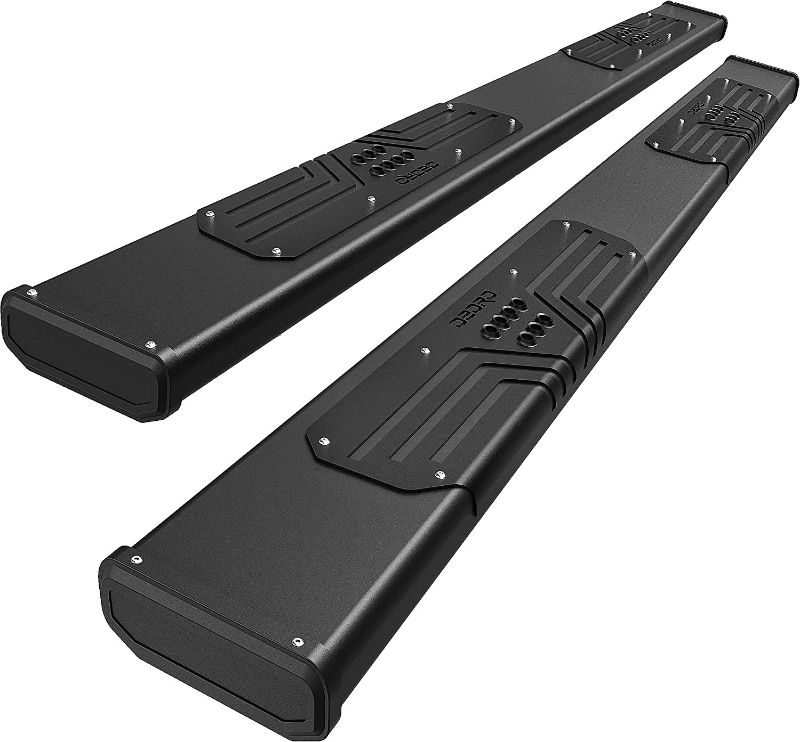 Photo 1 of OEDRO 6.5" Running Boards Compatible with 2007-2021 Toyota Tundra CrewMax, Aluminum Alloy Side Steps Nerf Bars for More Fuel Efficiency, Black Textured
