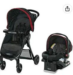 Photo 1 of Graco FastAction SE Travel System | Includes FastAction SE Stroller and SnugRide 30 LX Infant Car Seat, Hilt
