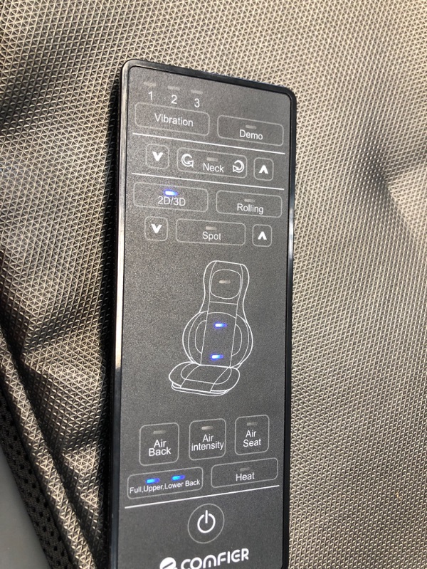 Photo 1 of Comfier Shiatsu Neck and Back Massager – 2D/3D Kneading Full Back Massager with Heat and Adjustable Air Compress