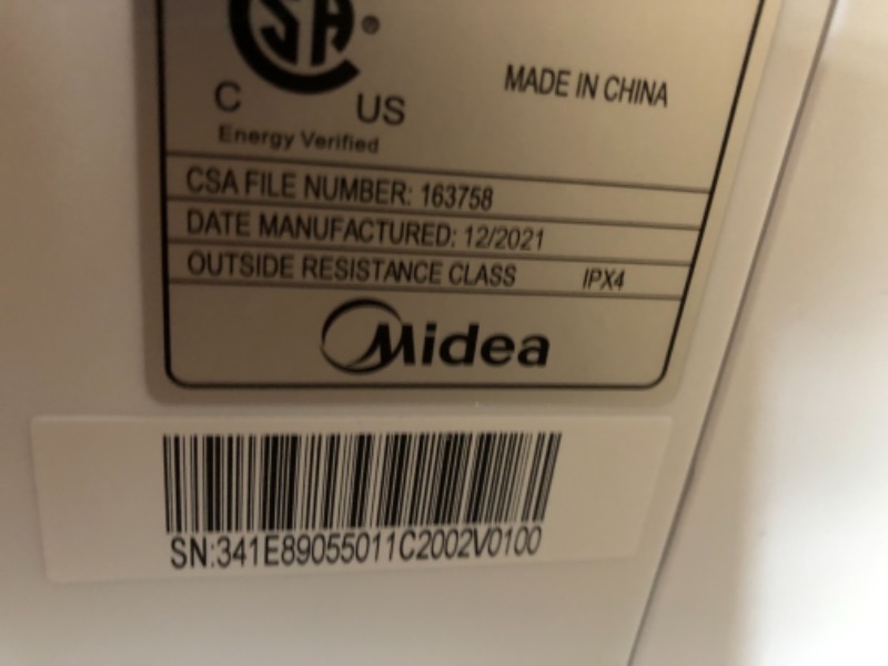 Photo 5 of Midea 8,000 BTU U-Shaped Smart Inverter Window Air Conditioner–Cools up to 350 Sq. Ft., Ultra Quiet with Open Window Flexibility, Works with Alexa/Google Assistant, 35% Energy Savings, Remote Control 19.17 x 21.97 x 13.46 inches

