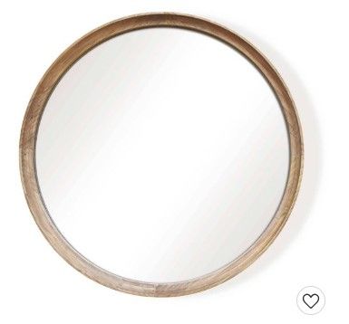 Photo 1 of 26" Classic Wood Round Mirror - Threshold™ 26 Inches (H) x 26 Inches (W) x 1.57 Inches (D)

