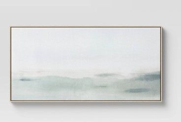 Photo 1 of 47" x 24" Haze Framed Wall Canvas - Threshold™

