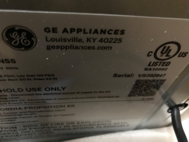 Photo 5 of *DAMAGED* GE Profile Opal | Countertop Nugget Ice Maker | Portable Ice Machine Makes up to 24 lbs. of Ice Per Day | Stainless Steel Finish

