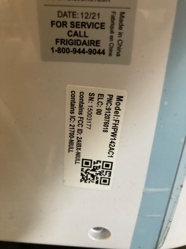 Photo 6 of Frigidaire Portable Room Air Conditioner, 14,000 BTU with Dehumidifier Mode, in White

