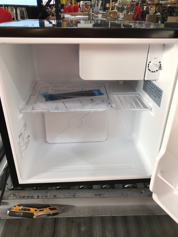 Photo 1 of Midea WHS-65LB1 Compact Single Reversible Door Refrigerator and Freezer, 1.6 Cubic Feet, Black

