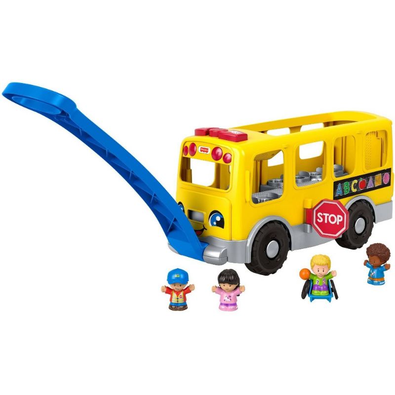 Photo 1 of Fisher-Price Little People Big Yellow School Bus Musical Pull Toy
