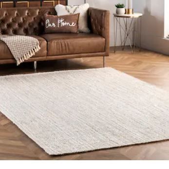 Photo 1 of nuLOOM Braided Reversible Jute Area Rug - 5' x 8' - CREAM 
