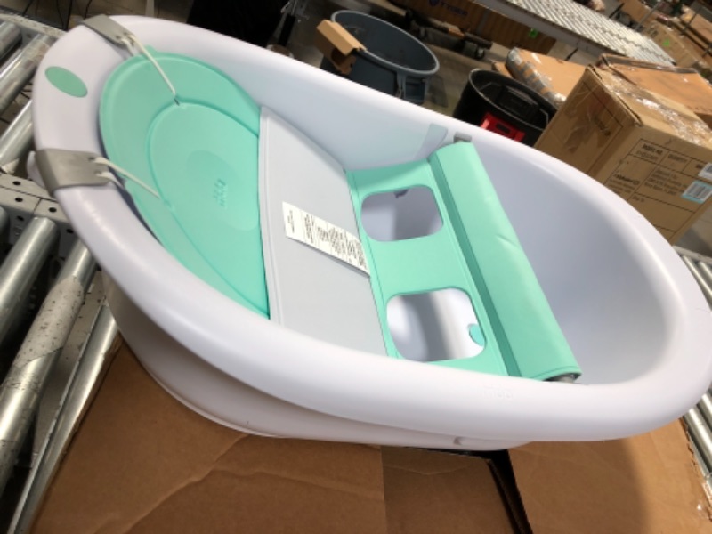 Photo 3 of 4-in-1 Grow-with-Me Bath Tub by Frida Baby Transforms Infant Bathtub to Toddler Bath Seat with Backrest for Assisted Sitting in Tub
