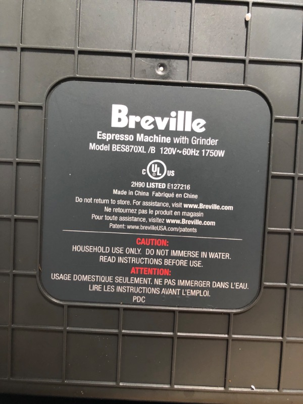 Photo 6 of Breville BES870XL Barista Express Espresso Machine, Brushed Stainless Steel