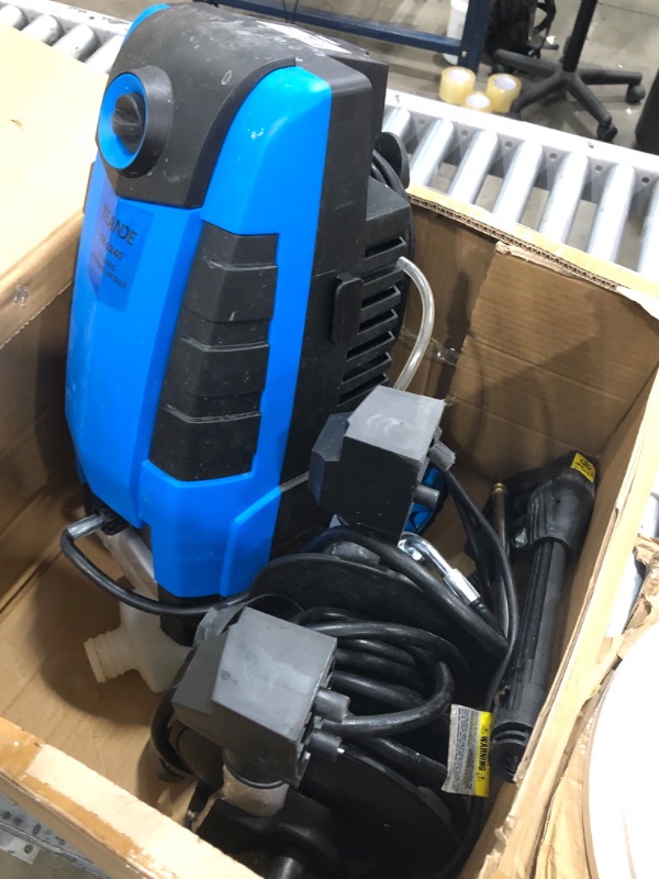 Photo 4 of **PARTS ONLY**

Pressure Washer 1800W Electric Pressure Washer 1.9GPM Power Washer High Pressure Cleaner Machine with 4 Nozzles Foam Cannon ,Best for Cleaning Homes, Cars, Driveways, Patios
