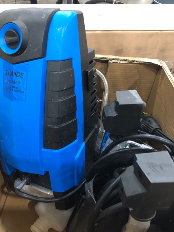 Photo 7 of **PARTS ONLY**

Pressure Washer 1800W Electric Pressure Washer 1.9GPM Power Washer High Pressure Cleaner Machine with 4 Nozzles Foam Cannon ,Best for Cleaning Homes, Cars, Driveways, Patios
