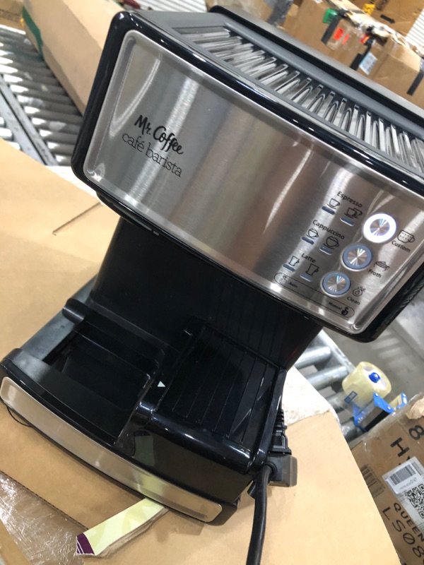 Photo 5 of Mr. Coffee Espresso and Cappuccino Machine, Programmable Coffee Maker with Automatic Milk Frother and 15-Bar Pump, Stainless Steel
