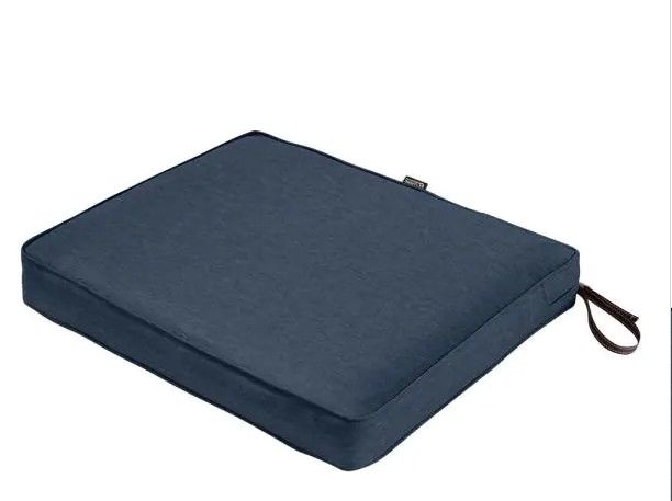 Photo 1 of 
Classic Accessories
Montlake Heather Indigo Blue 24 in. W x 24 in. D x 3 in. Thick Rectangular Outdoor Seat Cushion