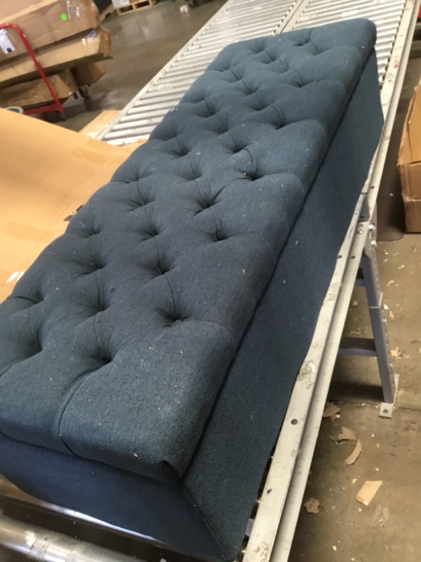Photo 1 of 
Noble House
Mission Dark Blue Storage Ottoman Bench