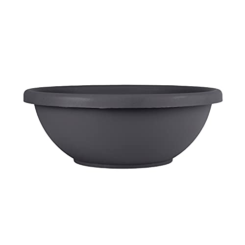 Photo 1 of 22" Round Plastic Garden Bowl - the HC Companies 24"x24"x8.63" in Warm Gray Color
