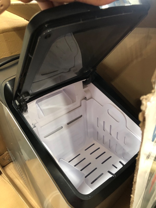 Photo 3 of Newair 30 Lb. Countertop Nugget Ice Maker with Slim, Space-Saving Design, A Self-Cleaning Function, Automatic Water Line and Refillable Water Tank
